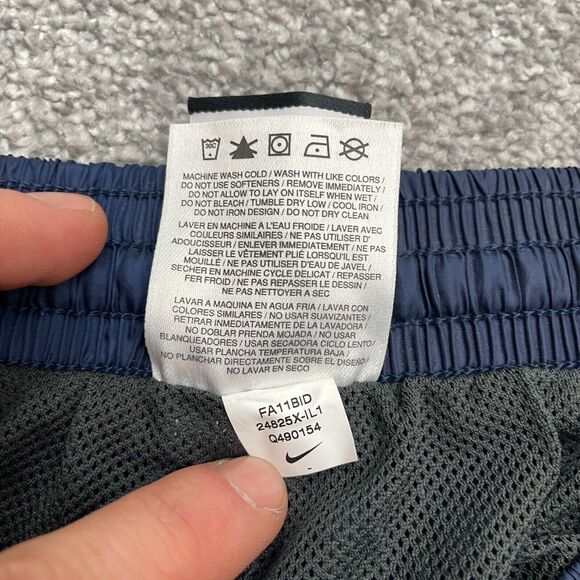 Nike Active Windbreaker Pants Mens Small Navy Blue University Of Illionois 26x32 - Picture 5 of 16